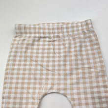 Load image into Gallery viewer, Girls Baby Berry, checked stretchy leggings / bottoms, GUC, size 0,  