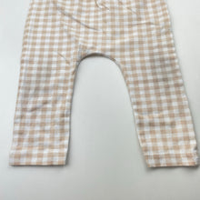 Load image into Gallery viewer, Girls Baby Berry, checked stretchy leggings / bottoms, GUC, size 0,  