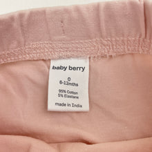 Load image into Gallery viewer, Girls Baby Berry, stretchy leggings / bottoms, GUC, size 0,  