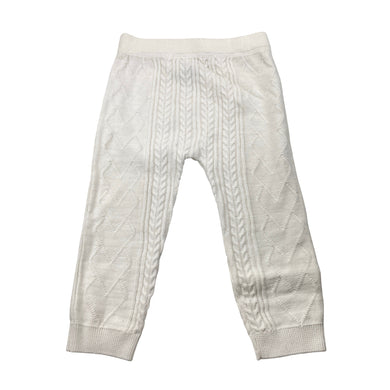 Girls Sprout, knitted cotton leggings / bottoms, EUC, size 1,  