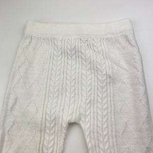 Girls Sprout, knitted cotton leggings / bottoms, EUC, size 1,  