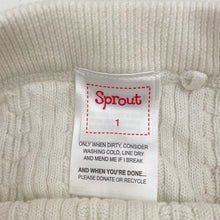Load image into Gallery viewer, Girls Sprout, knitted cotton leggings / bottoms, EUC, size 1,  