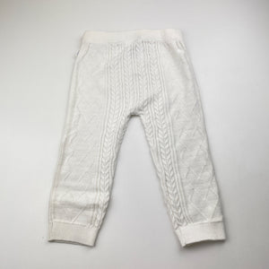 Girls Sprout, knitted cotton leggings / bottoms, EUC, size 1,  
