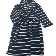 Load image into Gallery viewer, Unisex Anko, navy fleece dressing gown / bath robe, GUC, size 3,  