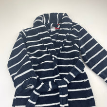 Load image into Gallery viewer, Unisex Anko, navy fleece dressing gown / bath robe, GUC, size 3,  