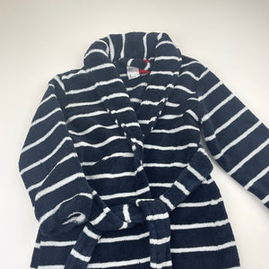 Unisex Anko, navy fleece dressing gown / bath robe, GUC, size 3,  