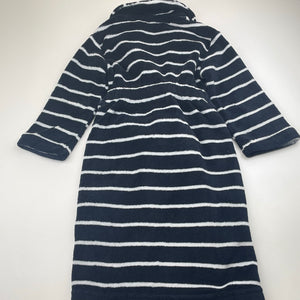 Unisex Anko, navy fleece dressing gown / bath robe, GUC, size 3,  