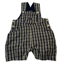 Load image into Gallery viewer, Boys Kids Inc, checked cotton overalls / shortalls, GUC, size 00,  