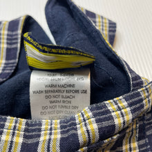 Load image into Gallery viewer, Boys Kids Inc, checked cotton overalls / shortalls, GUC, size 00,  