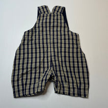 Load image into Gallery viewer, Boys Kids Inc, checked cotton overalls / shortalls, GUC, size 00,  