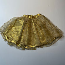 Load image into Gallery viewer, Girls Paris Daisy Couture, white &amp; gold glitter Christmas top &amp; skirt &amp; bow hairclip, NEW, size 0-1,  