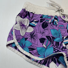 Load image into Gallery viewer, Girls SUNDRENCHED, floral lightweight board shorts, elasticated, Sz: M, W: 30.5cm across unstretched, EUC, size 9-10,  