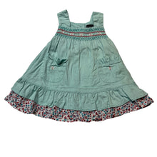 Load image into Gallery viewer, Girls Pumpkin Patch, smocked cotton summer dress, GUC, size 000, L: 36cm
