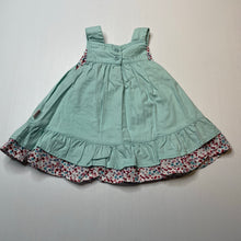 Load image into Gallery viewer, Girls Pumpkin Patch, smocked cotton summer dress, GUC, size 000, L: 36cm