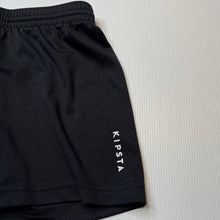 Load image into Gallery viewer, Boys KIPSTA, black sports / activewear shorts, elasticated, EUC, size 5-6,  