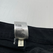 Load image into Gallery viewer, Girls Clothing &amp; Co, black stretch denim skirt, adjustable, L: 28cm, GUC, size 7,  