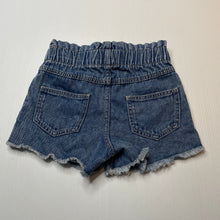 Load image into Gallery viewer, Girls Target, blue denim shorts, elasticated, GUC, size 2,  
