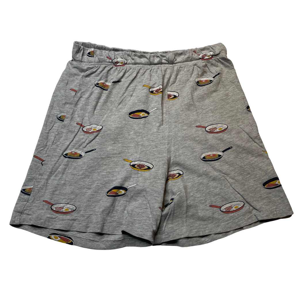 Unisex Target, organic cotton blend pyjama shorts, bacon & eggs, FUC, size 14,  