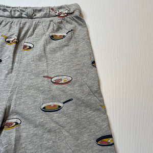 Unisex Target, organic cotton blend pyjama shorts, bacon & eggs, FUC, size 14,  