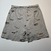 Load image into Gallery viewer, Unisex Target, organic cotton blend pyjama shorts, bacon &amp; eggs, FUC, size 14,  