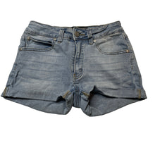 Load image into Gallery viewer, Girls Pavement, stretchy denim jean shorts, adjustable, GUC, size 14,  