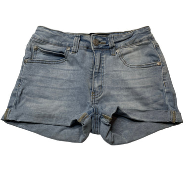 Girls Pavement, stretchy denim jean shorts, adjustable, GUC, size 14,  