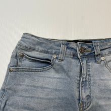 Load image into Gallery viewer, Girls Pavement, stretchy denim jean shorts, adjustable, GUC, size 14,  