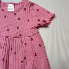 Load image into Gallery viewer, Girls Target, ribbed organic cotton blend dress, EUC, size 1, L: 43cm