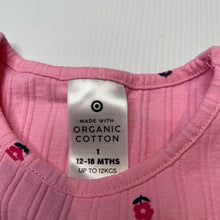 Load image into Gallery viewer, Girls Target, ribbed organic cotton blend dress, EUC, size 1, L: 43cm