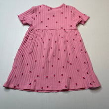 Load image into Gallery viewer, Girls Target, ribbed organic cotton blend dress, EUC, size 1, L: 43cm