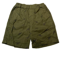 Load image into Gallery viewer, Boys Uniqlo, khaki cotton shorts, elasticated, dinosaurs, EUC, size 3-4,  