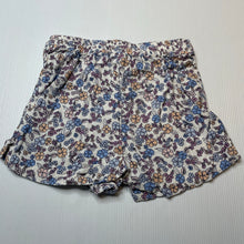 Load image into Gallery viewer, Girls Target, floral linen/viscose shorts, elasticated, EUC, size 3,  