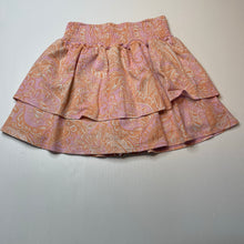 Load image into Gallery viewer, Girls Target, paisley print tiered skirt, elasticated, L: 40cm, GUC, size 16,  