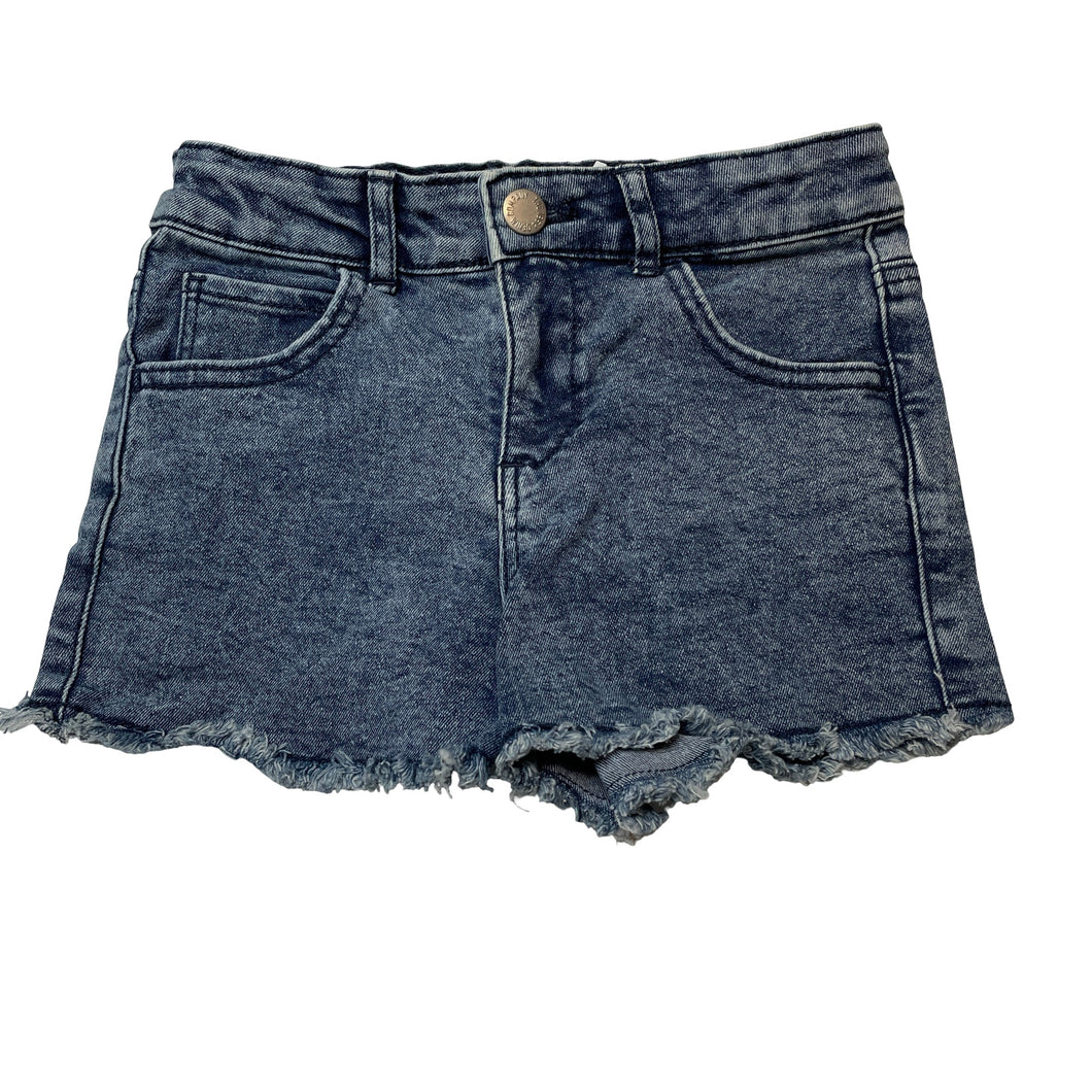 Girls 1964 Denim Co, stretch denim jean shorts, adjustable, GUC, size 5,  