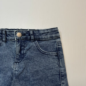Girls 1964 Denim Co, stretch denim jean shorts, adjustable, GUC, size 5,  