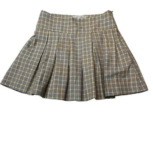 Load image into Gallery viewer, Girls Zara, checked box pleat skirt, adjustable, L: 36.5cm, EUC, size 13-14,  