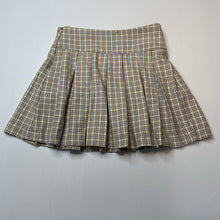 Load image into Gallery viewer, Girls Zara, checked box pleat skirt, adjustable, L: 36.5cm, EUC, size 13-14,  