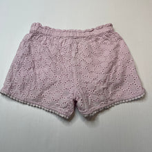 Load image into Gallery viewer, Girls Cotton On, cotton lined broderie shorts, elasticated, GUC, size 5,  