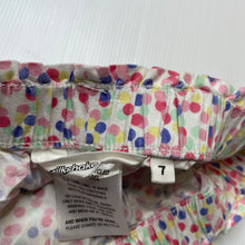 Load image into Gallery viewer, Girls Milkshake, lightweight cotton shorts, elasticated, GUC, size 7,  