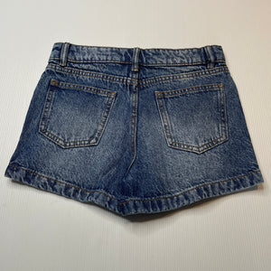 Girls Anko, blue denim jean shorts, adjustable, NEW, size 8,  