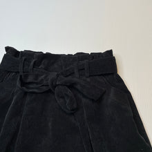 Load image into Gallery viewer, Girls Mooloola, black corduroy skirt, elasticated, L: 43cm, EUC, size 12,  
