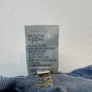 Girls Anko, distressed stretch denim skirt, adjustable, L: 36cm, GUC, size 16,  
