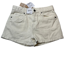 Load image into Gallery viewer, Girls Anko, ecru denim shorts, adjustable, NEW, size 10,  
