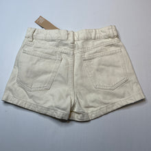 Load image into Gallery viewer, Girls Anko, ecru denim shorts, adjustable, NEW, size 10,  