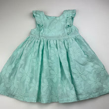 Load image into Gallery viewer, Girls Little Me, lined embroidered cotton dress &amp; nappy cover, FUC, size 12 months, L: 42cm