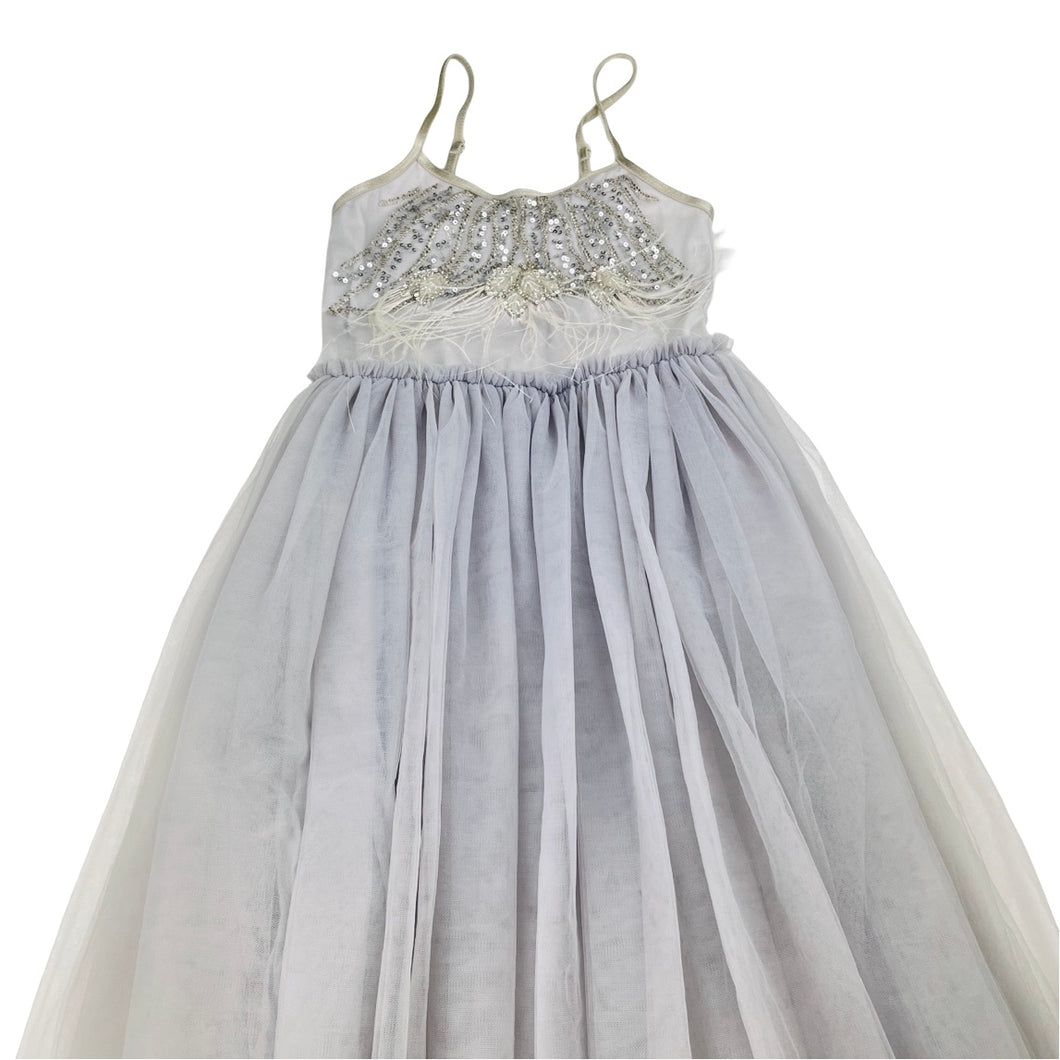 Girls TUTU DU MONDE, cotton lined tulle & sequin formal / party dress, FUC, size 6-7, L: 100cm
