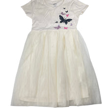 Load image into Gallery viewer, Girls Wonder Nation, cotton &amp; tulle dress, butterflies, EUC, size 7-8, L: 70cm