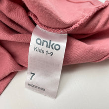 Load image into Gallery viewer, Girls Anko, cotton tee / op, sequin heart, GUC, size 7,  
