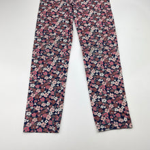 Load image into Gallery viewer, Girls Anko, floral leggings, elasticated, Inside leg: 46cm, FUC, size 7,  