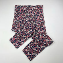 Load image into Gallery viewer, Girls Anko, floral leggings, elasticated, Inside leg: 46cm, FUC, size 7,  